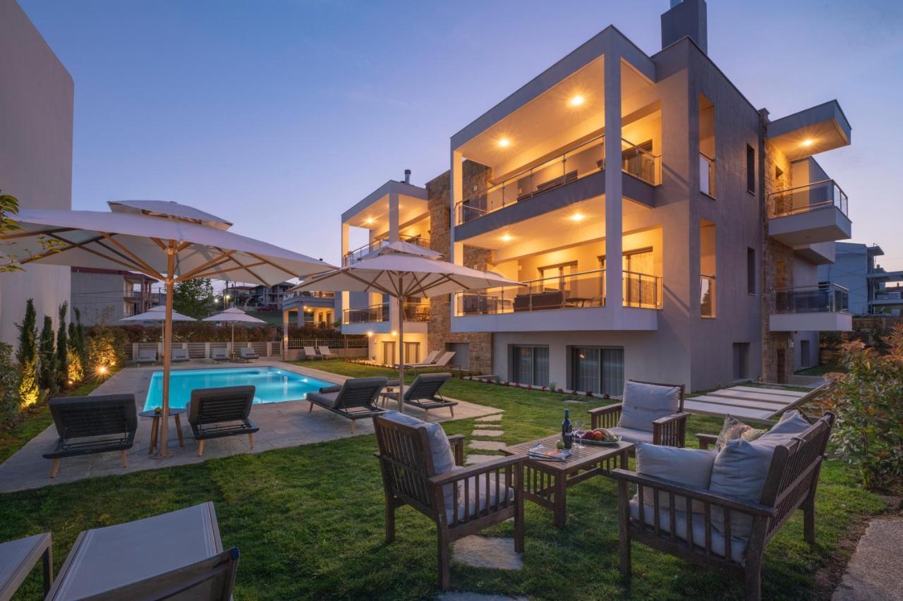 Sea Wind Luxury Apartments With Pool Kassandra Halkidikι Néa Fókaia Exterior foto